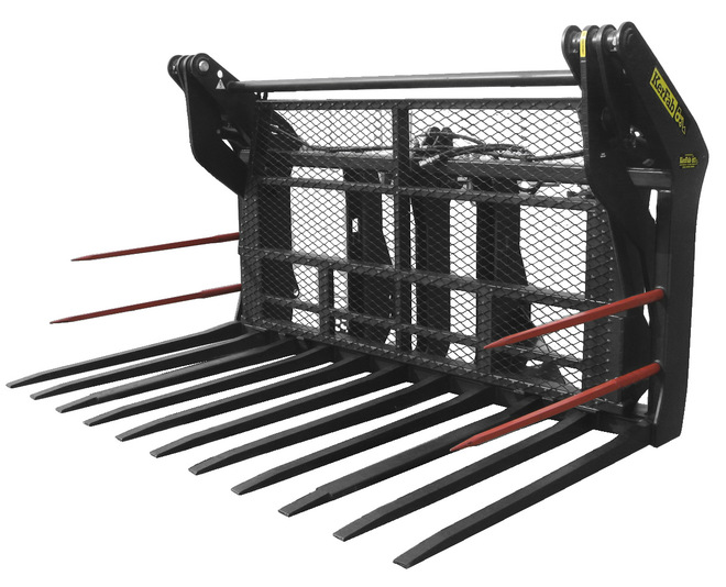 Silage Buck Rake with Push Off. Farm Tender